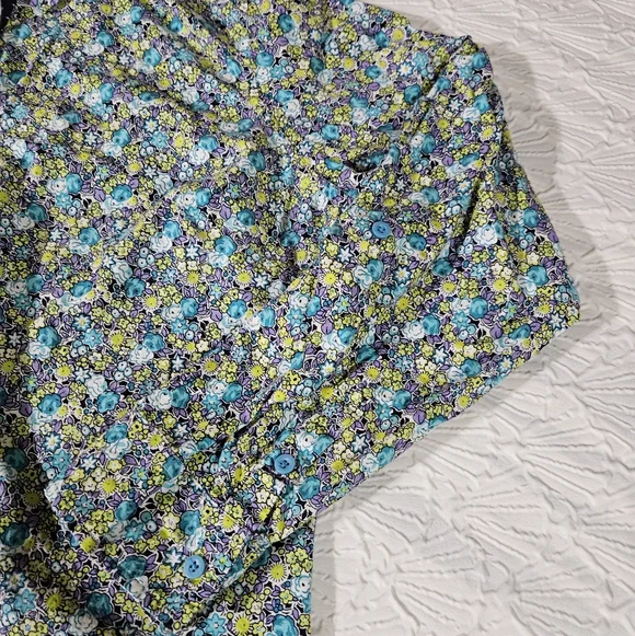 Caribean Joe Floral Button-Up Shirt Size XL - Picture 5 of 8